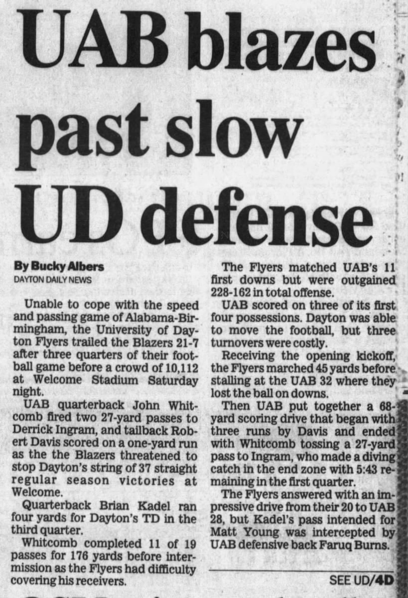 UAB blazes past slow UD defense