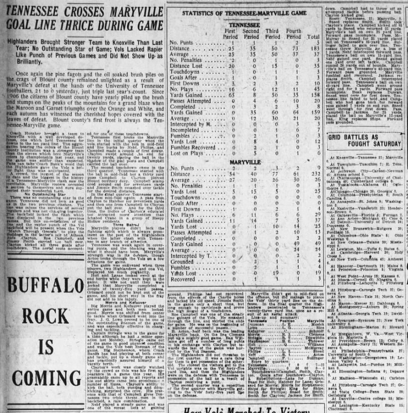 Vols register third victory of 1922 season