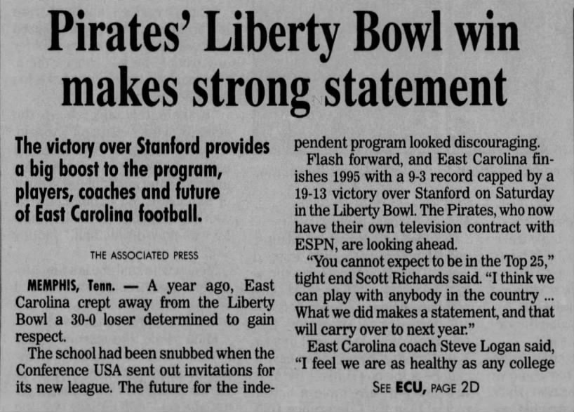 Pirates' Liberty Bowl win makes strong statement