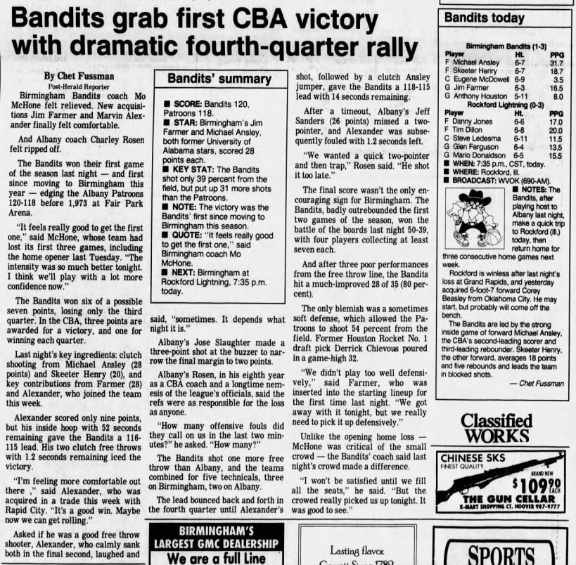 Bandits grab first CBA victory with dramatic fourth-quarter rally