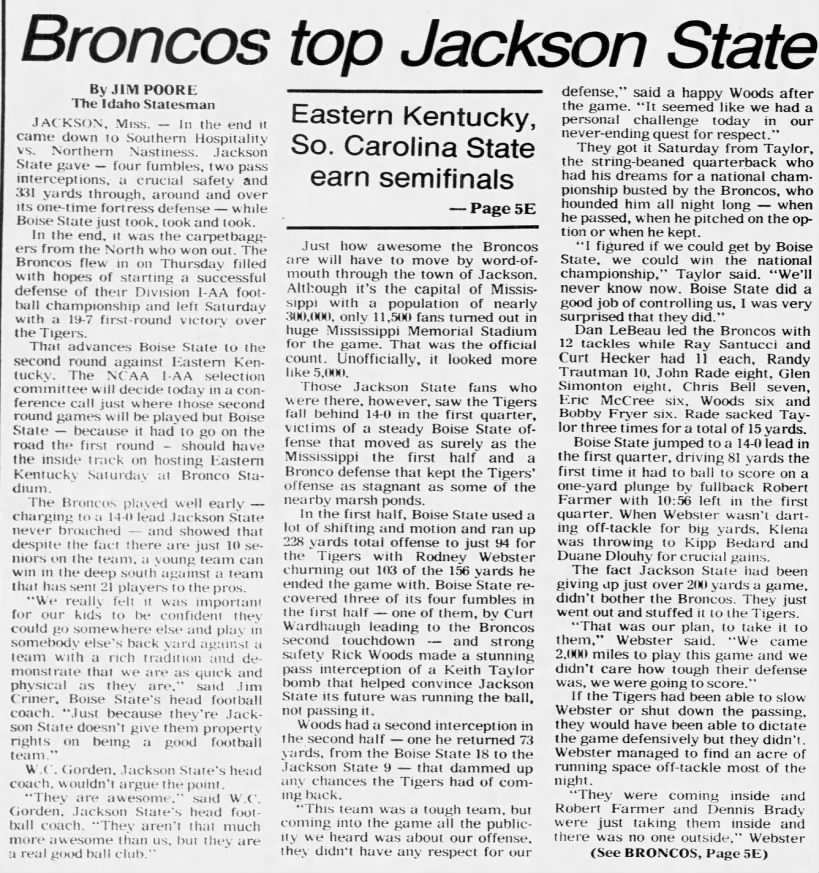 Broncos top Jackson State