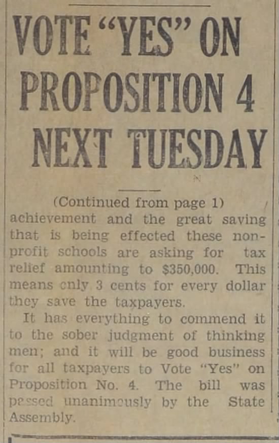 Vote "Yes" On Proposition 4 Next Tuesday: And Save Taxpayers Ten Million A Year, pt. 2