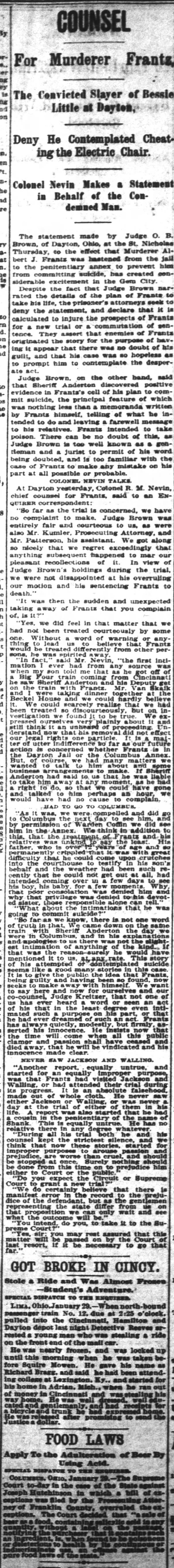 30 January 1897 Cincinnati Enquirer