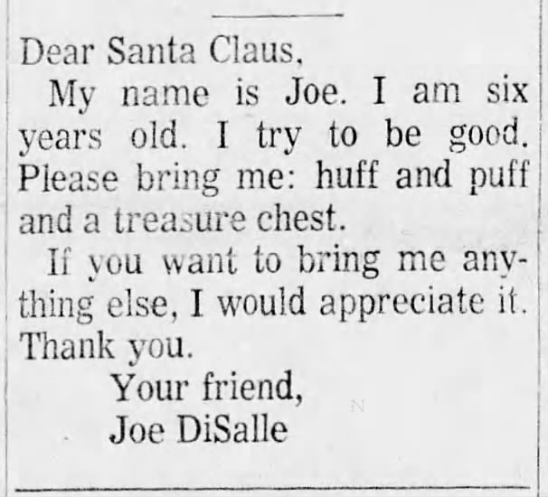 DiSalle Joe Santa 1968
