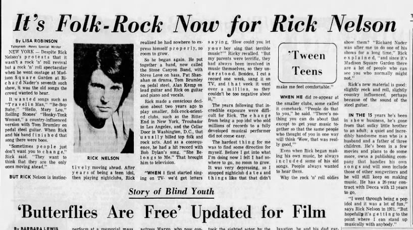 Rick Nelson and the back story of Garden Party