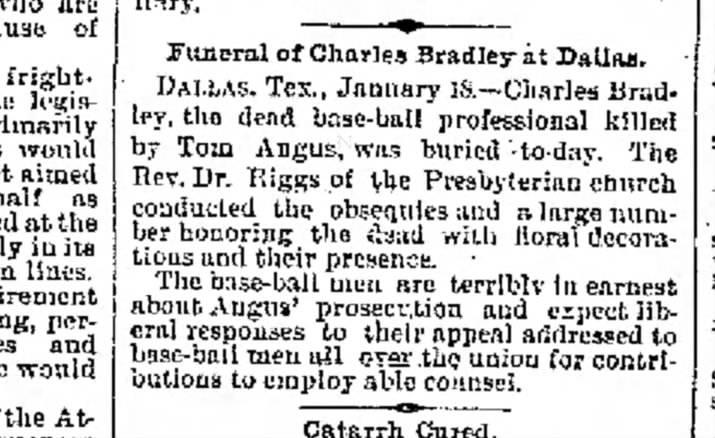Galveston Daily News, Galveston, TX, 19 Jan 1889, p 10, co 5