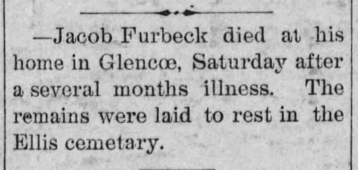 Jacob Furbeck Death Announcement