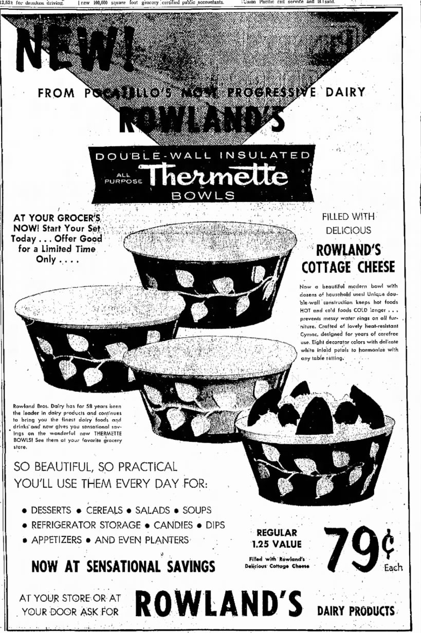 Rowlands Thermette offer 29 February 1960