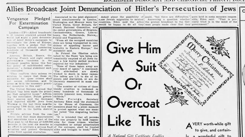 Allies Denounce Nazi Plans - Dec 18, 1942