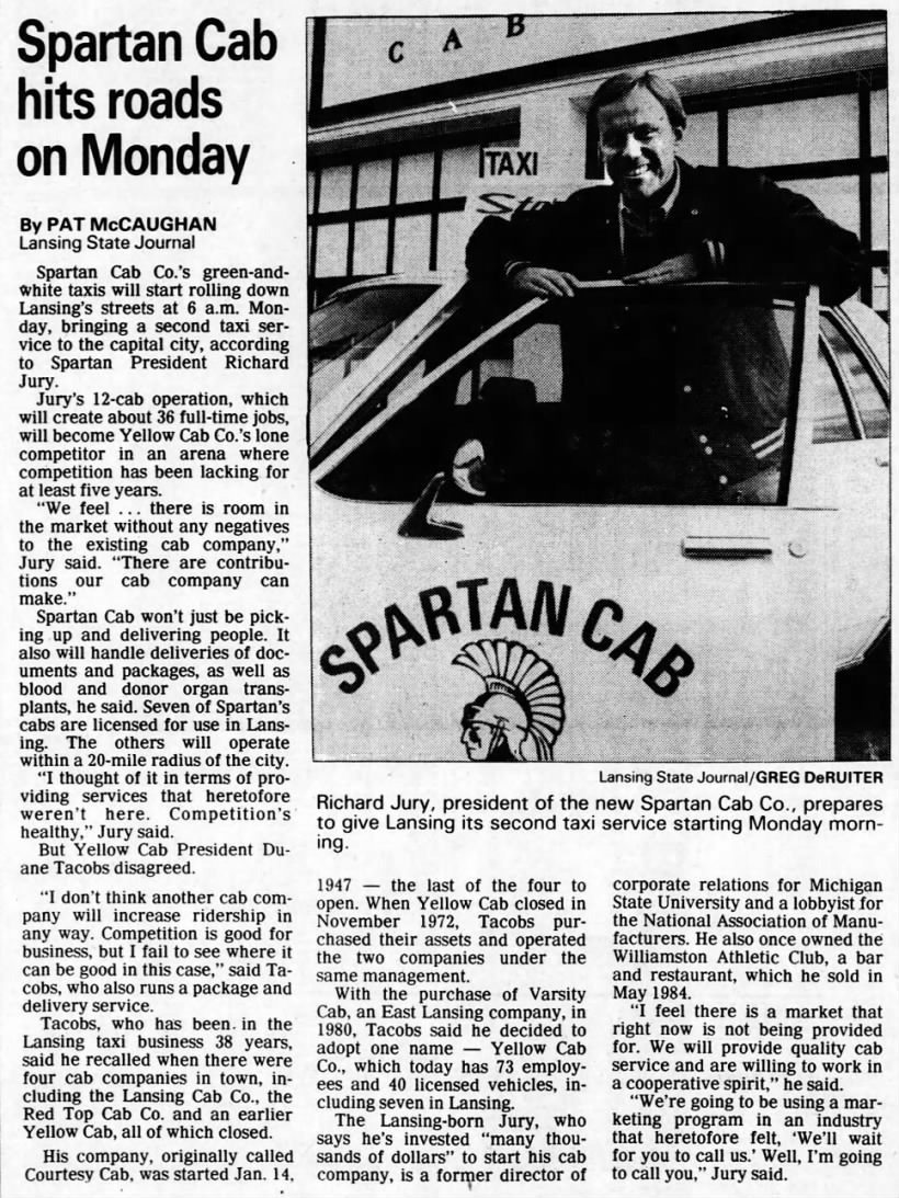 Spartan Cab hits roads - Beginning of company