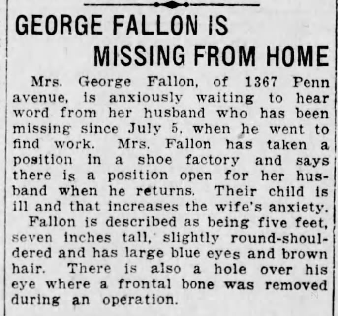 George Fallon Missing from Home