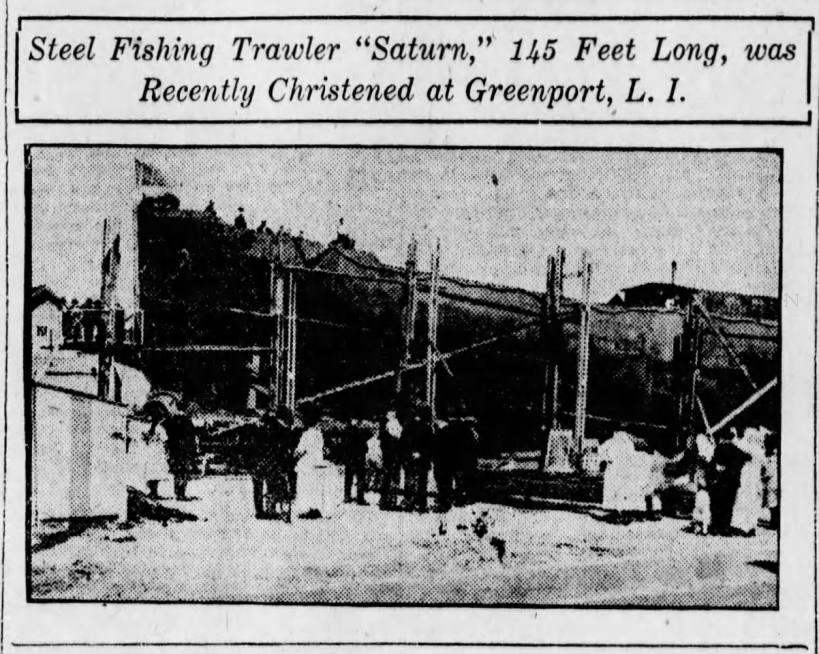 Greenport Fishing Trawler Christened ,