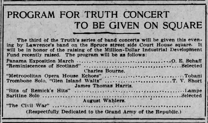 jth truth concert june 8, 1914