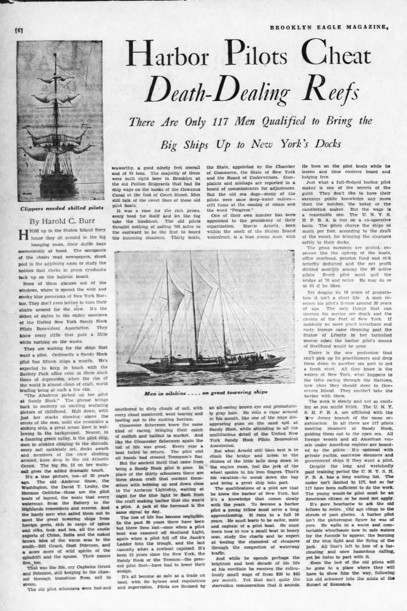 Harbor Pilots  Sun 19 Jul 1931, page 69