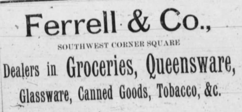 1892 Ferrell and Co ad