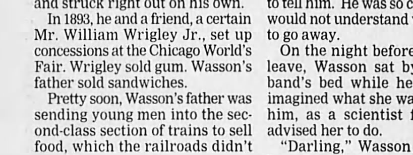 William Wrigley Chicago World's fair 1893