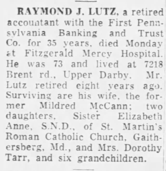 Raymond J. Lutz Obituary