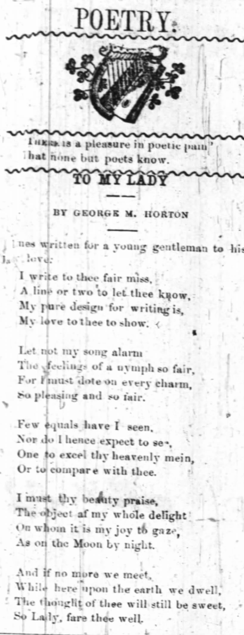 poem by George Moses Horton