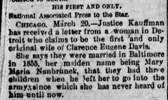 March 20, 1888
The Cincinnati Daily Star
Mary Maria Nanbrunck