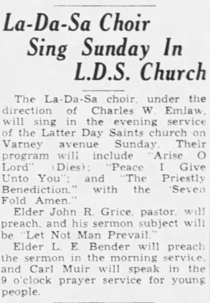 11 Mar 1939 La-Da-Sa Choir
Port Huron Times Herald