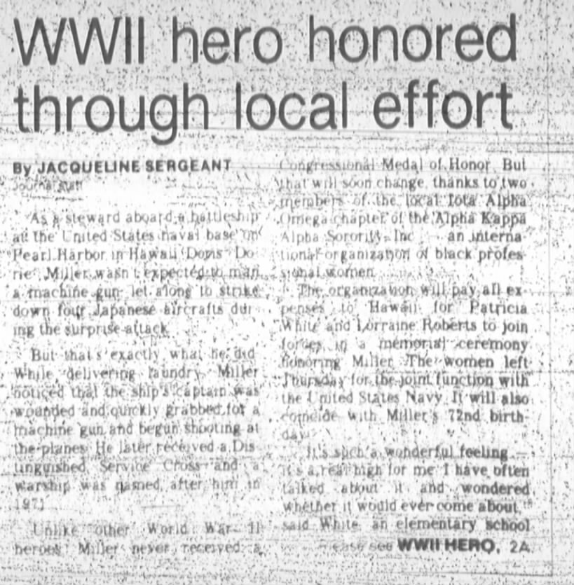 WWII hero honored through local effort