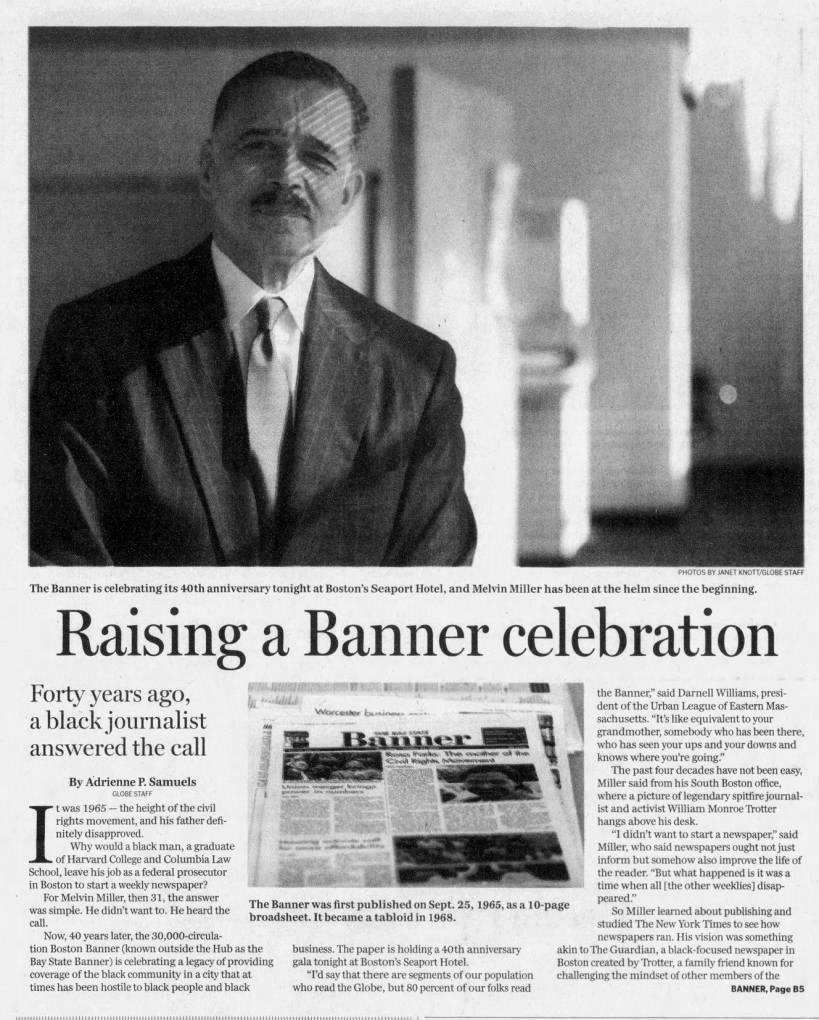 Raising a Banner celebration: Forty years ago, a black journalist answered the call