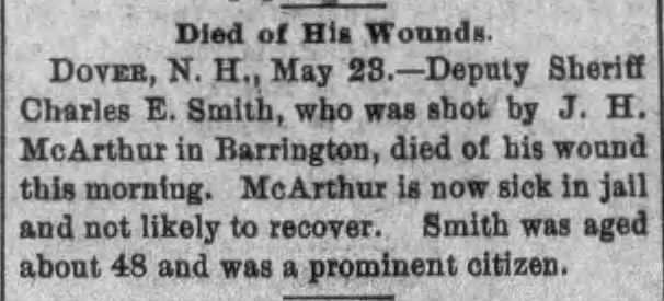 Died of His Wounds