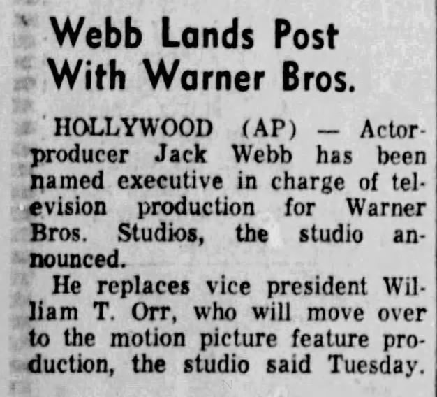 Webb Lands Post With Warner Bros.