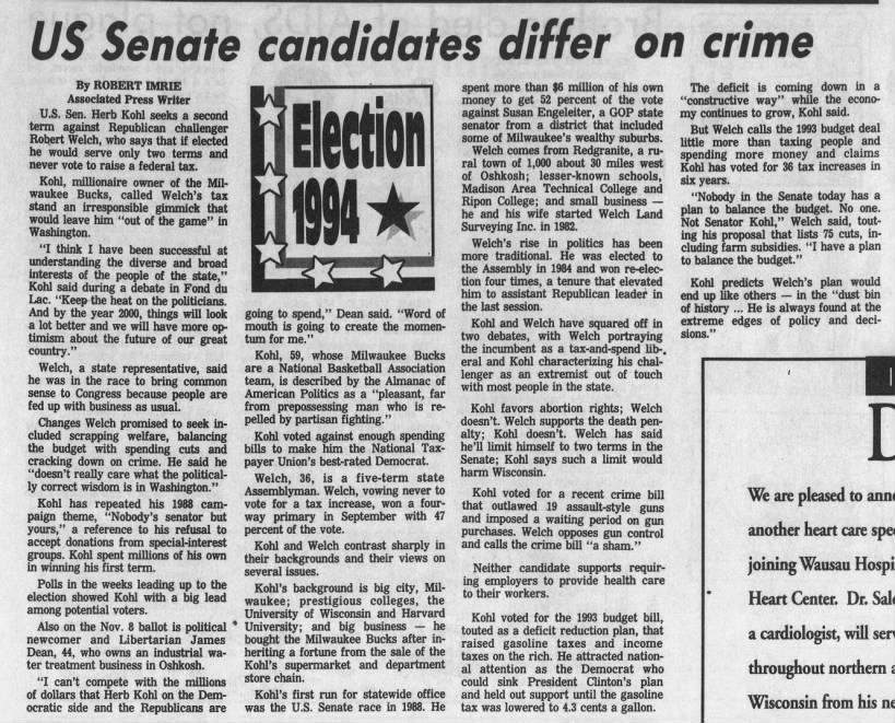 US Senate candidates differ on crime