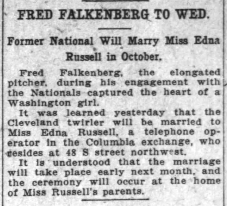 Fred Falkenberg To Wed