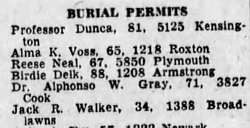 Walker, Jack Burial Permit 11 Jul 1967