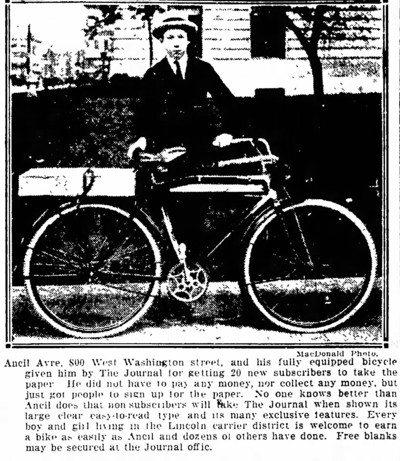 Ancil earns a Bicycle