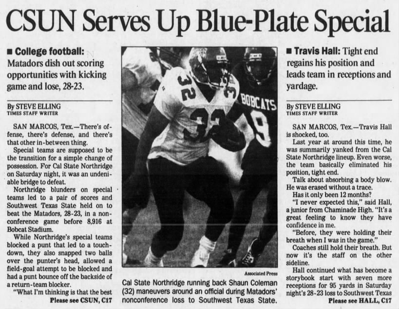 CSUN 19940925 CSUN Serves Up Blue-Plate Special