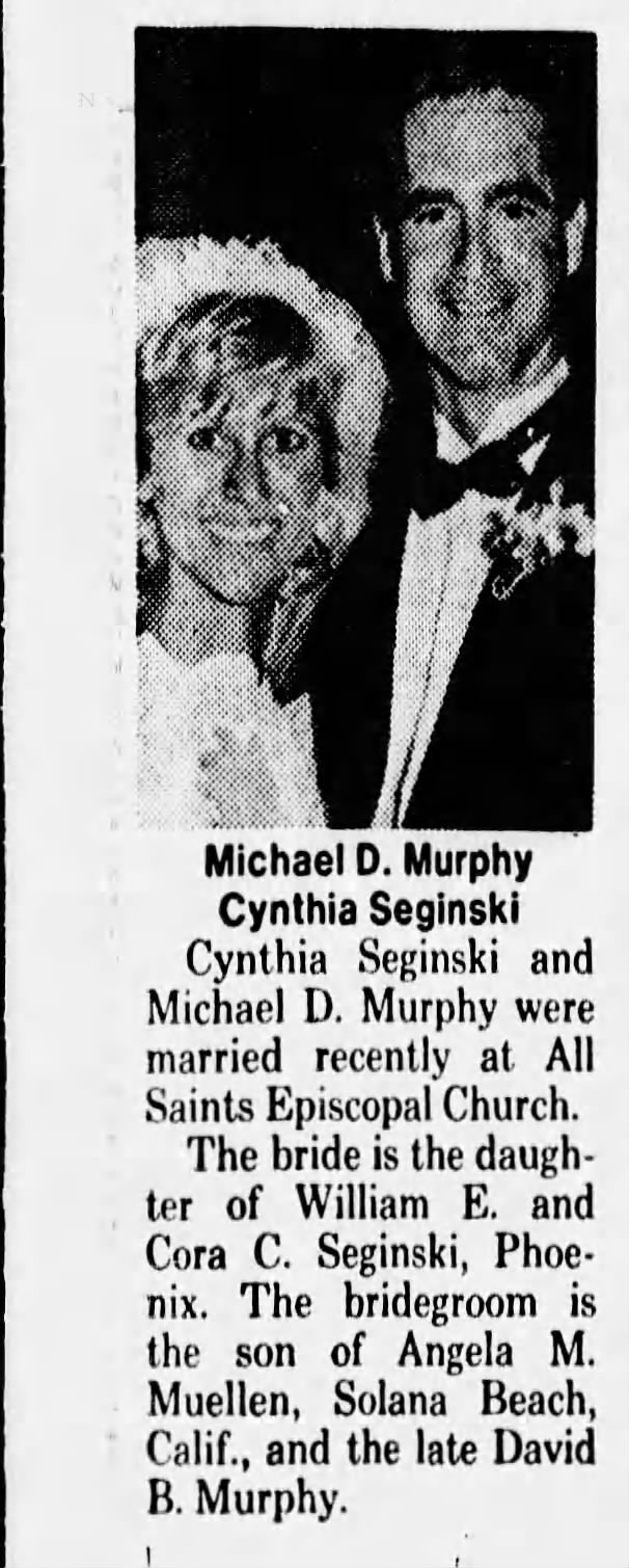 1985 Seginski Cynthia wedding