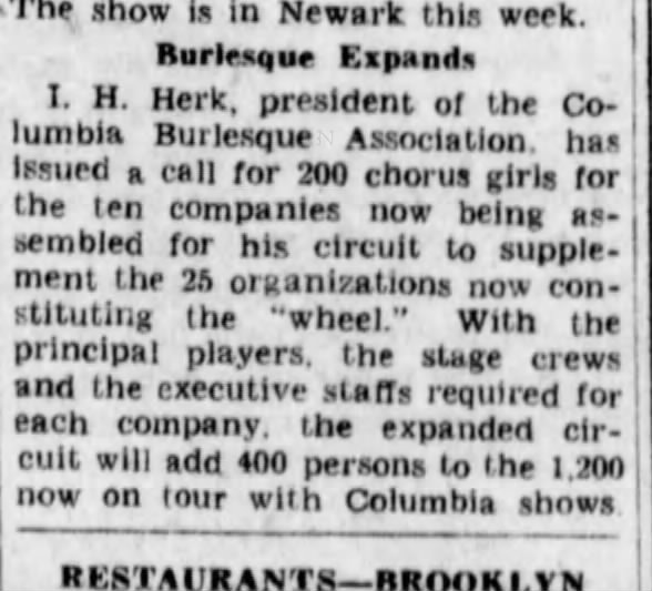 When did Herk become president of Columbia?? 1931?