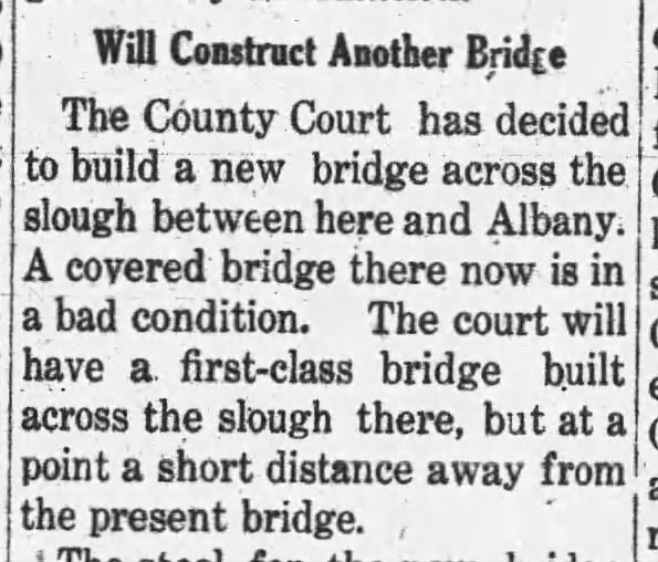 between Albany & Corvallis (Slough)  2/25/1910