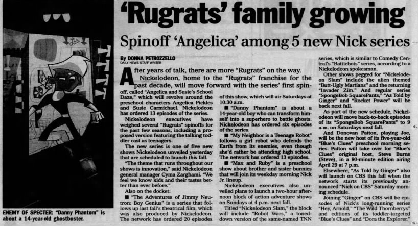 'Rugrats' family growing - Donna Petrozzello