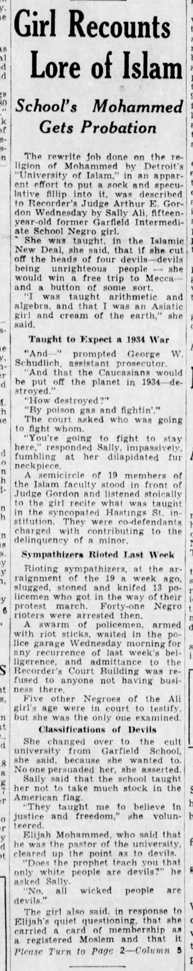 NOI - DFP. April 26, 1934. Girl In Court. P1