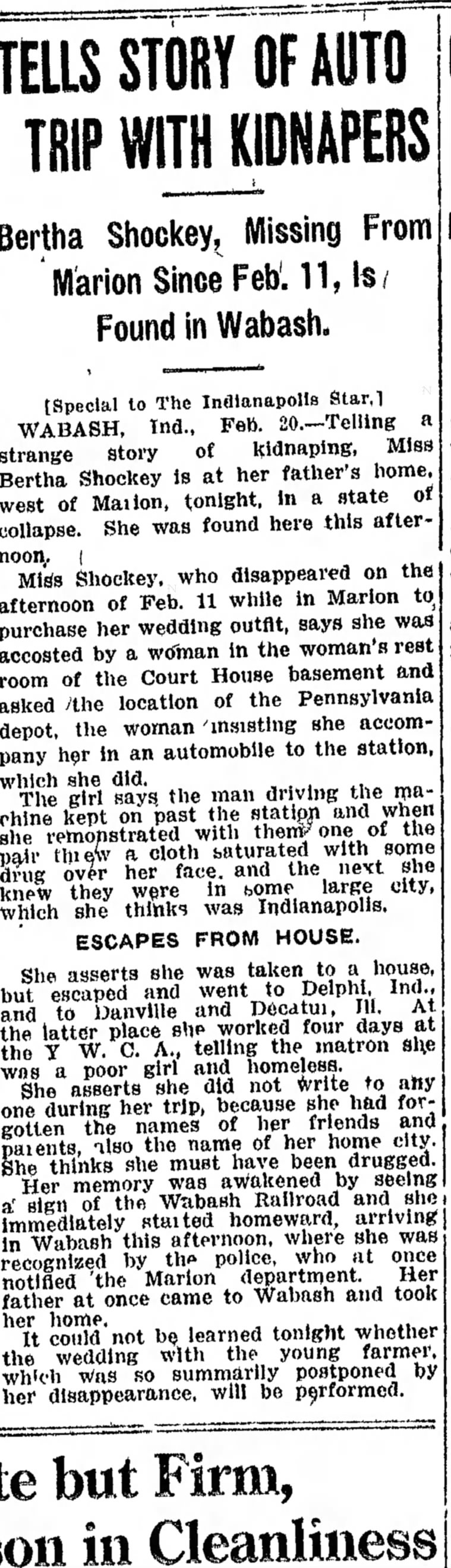 Bertha Shockey story