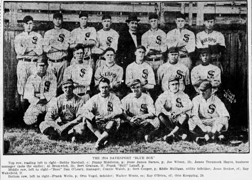 1914 Davenport Blue Sox