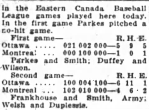 1922-07-25 Eastern Canada League
