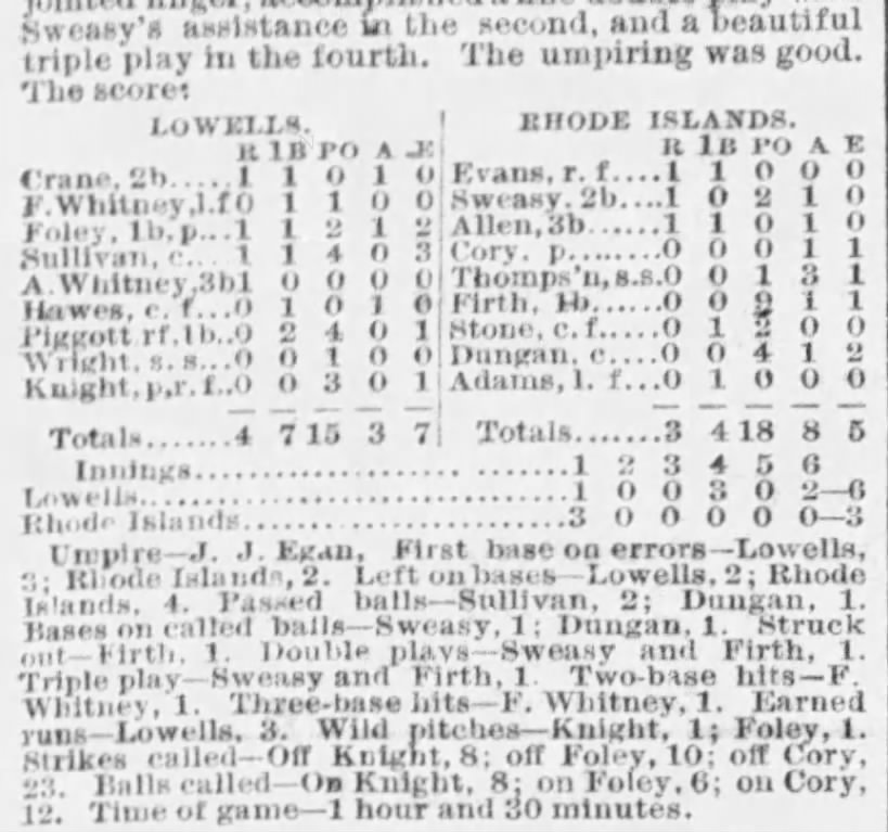 1877-09-28 New England Association triple play