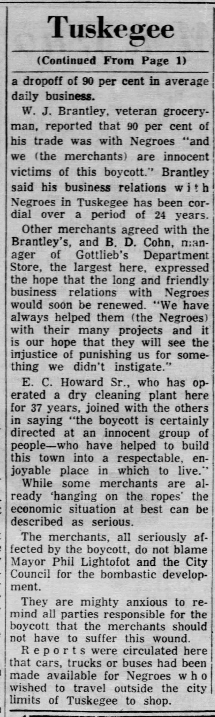 1957-06-28 Effect of boycott/buses