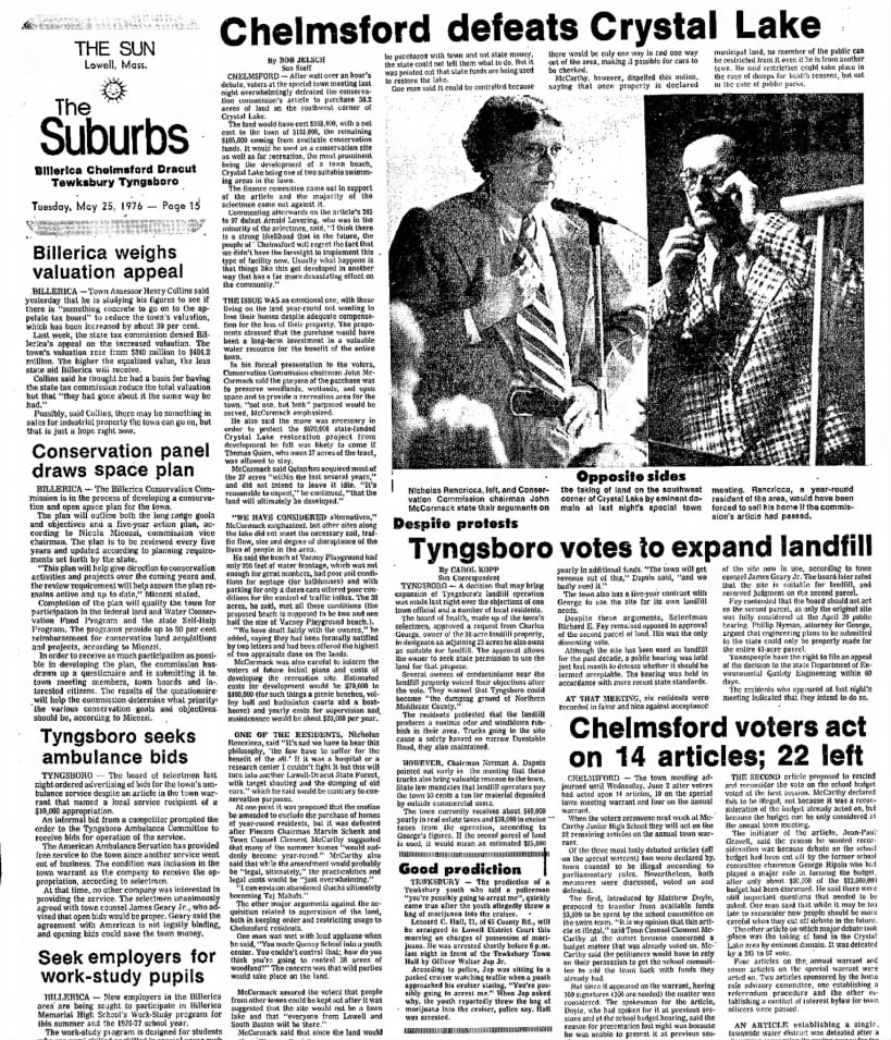 The Lowell Sun, 25 May 1976