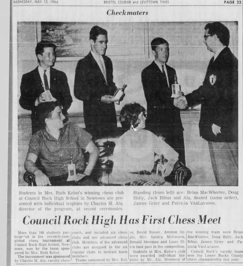 Jack Bibus at Council Rock HS 13May1964