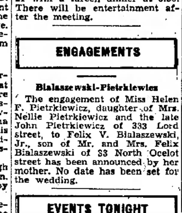 Felix Bialaszewski engagements