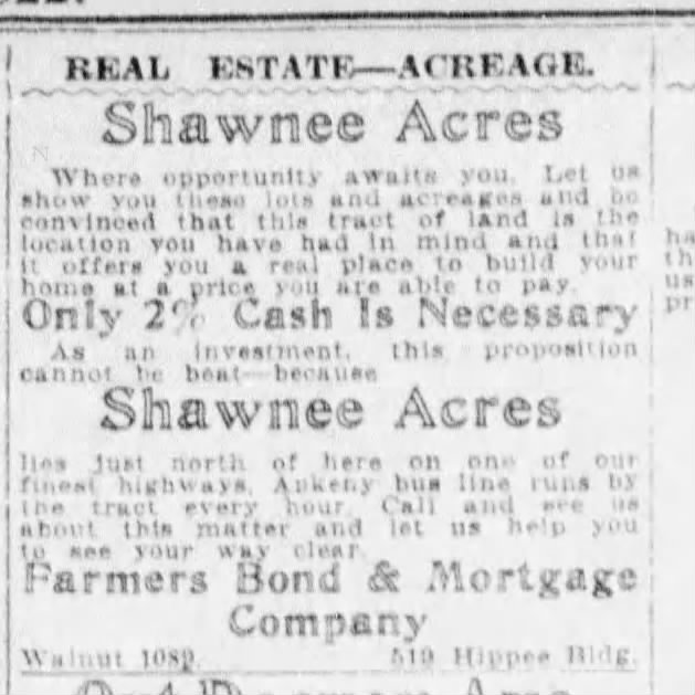 Shawnee Acres- build your home