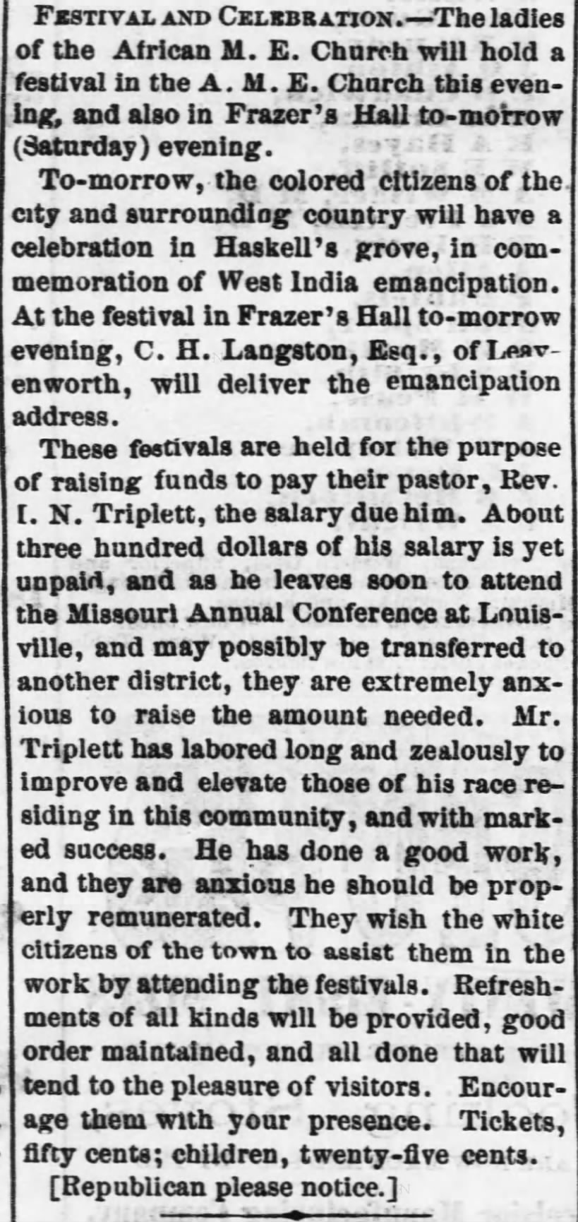 The daily Kansas Tribune July 31, 1868, page 3