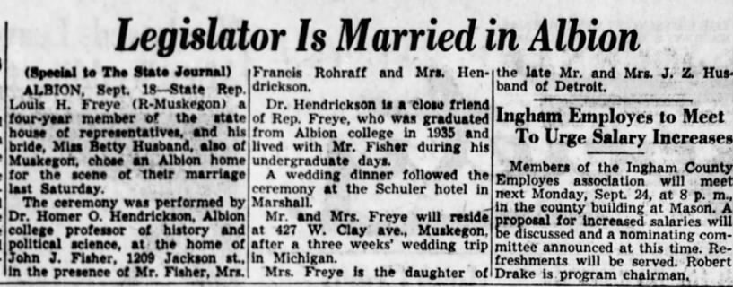 Mrs. Francis Rohraff attends wedding
