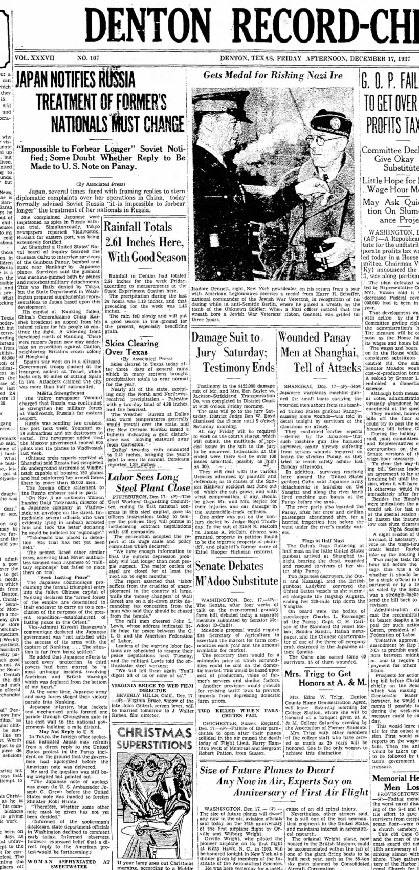 ????????
Dec 17, 1937
Denton Record -Chronicle - Denton, Texas